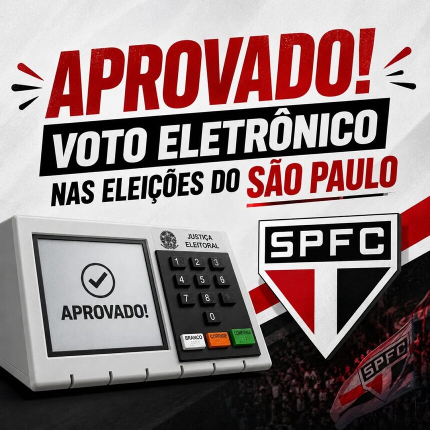 Conselho do São Paulo aprova voto eletrônico por ampla maioria nas eleições do clube